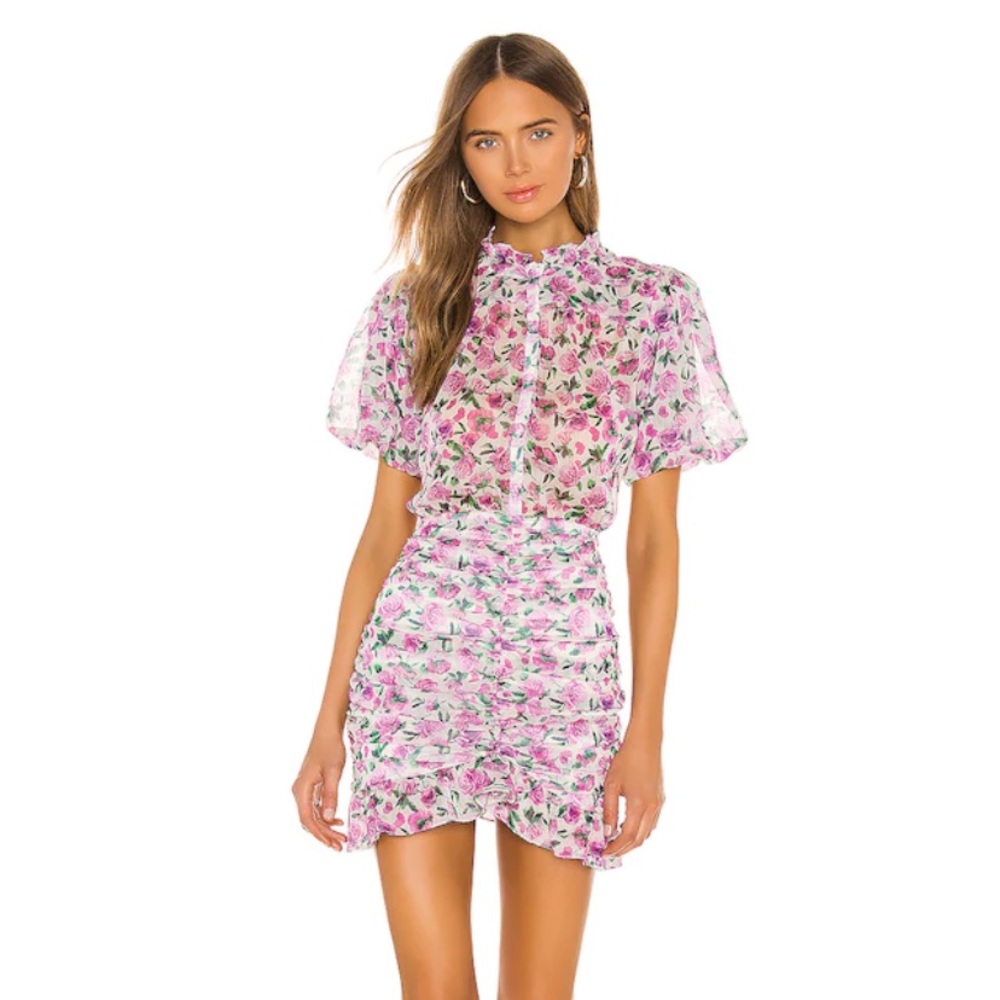 Iorane floral mini dress